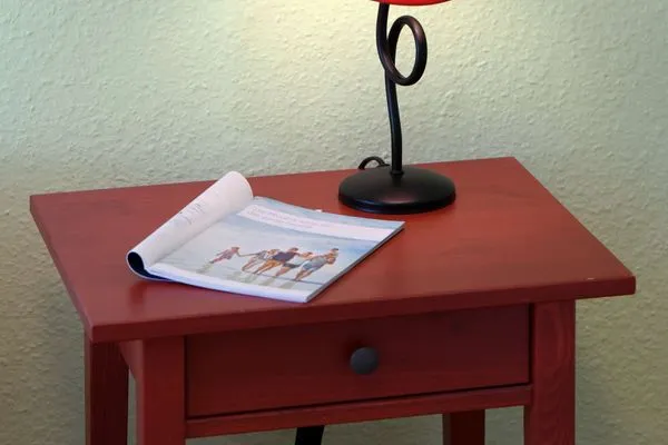 Schlafzimmer Haus Dünenrose Ferienwohnung Inselnest