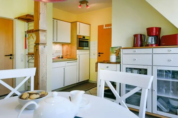 Küche / Küchenzeile Haus Dünenrose Ferienwohnung Inselnest