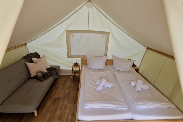  Safarizelt Kranj Belauer See - Schlafzimmer