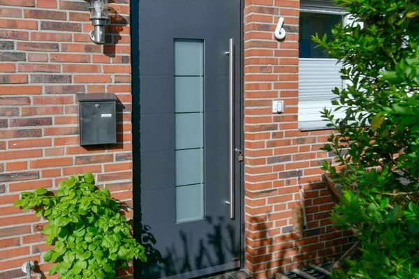 Fassade / Eingang Ferienhäuser Siedlerstraße 11 Ferienhaus Nordseeglück 11.6