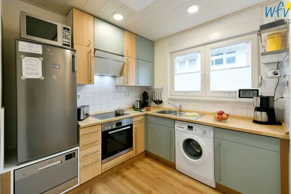 Küche / Küchenzeile Ferienhäuser Siedlerstraße 11 Ferienhaus Nordseeglück 11.6