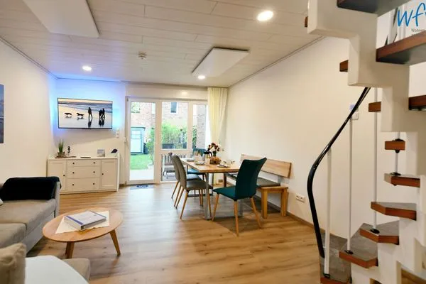 Wohnzimmer Ferienhäuser Siedlerstraße 11 Ferienhaus Nordseeglück 11.6