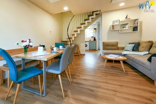 Wohnzimmer Ferienhäuser Siedlerstraße 11 Ferienhaus Nordseeglück 11.6