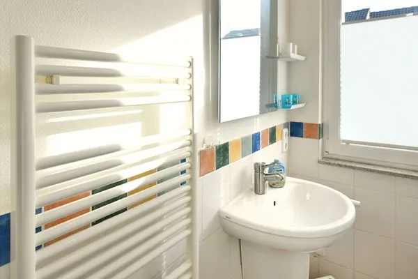 Badezimmer Ferienhäuser Siedlerstraße 11 Ferienhaus Nordseeglück 11.6