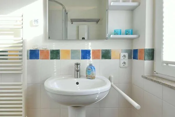 Badezimmer Ferienhäuser Siedlerstraße 11 Ferienhaus Nordseeglück 11.6