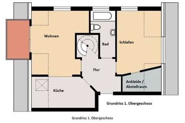 Grundriss  Ferienwohnung Ohana