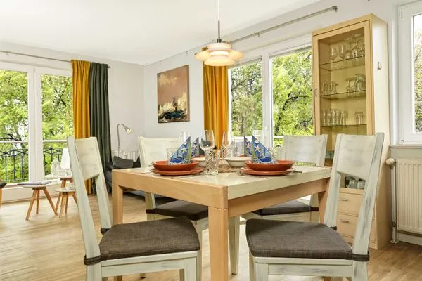 Wohnzimmer Ostsee Residenz Meeresblick Atelierwohnung Concha