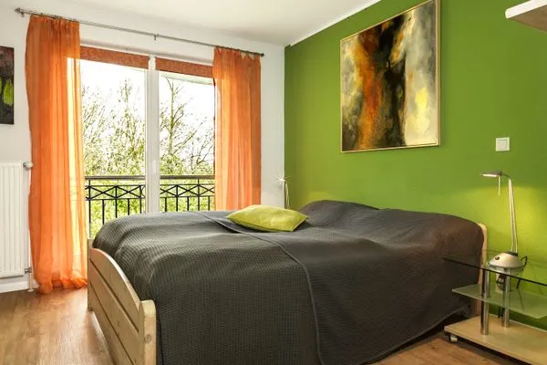Schlafzimmer Ostsee Residenz Meeresblick Atelierwohnung Concha