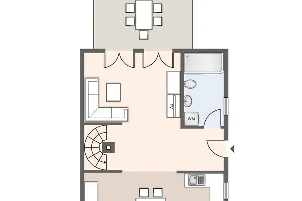 Reetdachhaus Dünennest Reetdachhaus Dünennest SPO Boehl - Grundriss