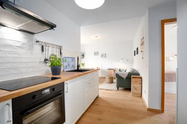 Küche / Küchenzeile  (KAS13b) Ferienwohnung Merlina´s Home