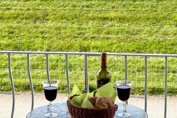 Haus Nordseeperle FeWo  8 Duhnen - Balkon