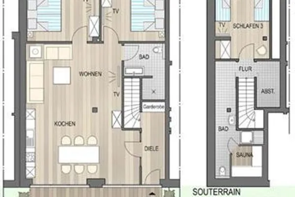 Grundriss Alte Feuerwache Ferienwohnung 3