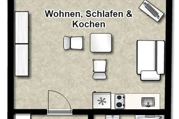 Grundriss Villa Alexandra Ferienwohnung 16