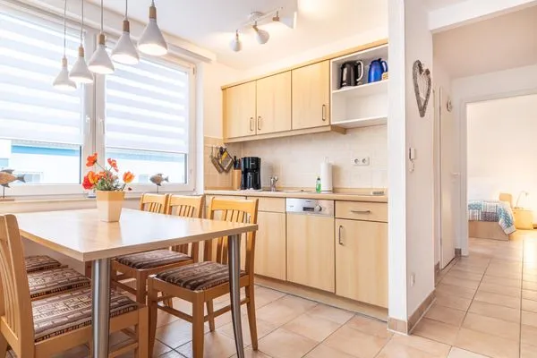 offene Küche Residenz am Strand Wohnung 5-73