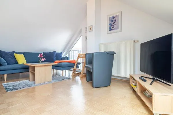 Wohnbereich im DG Residenz am Strand Wohnung 5-73