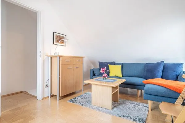 Wohnbereich im DG Residenz am Strand Wohnung 5-73