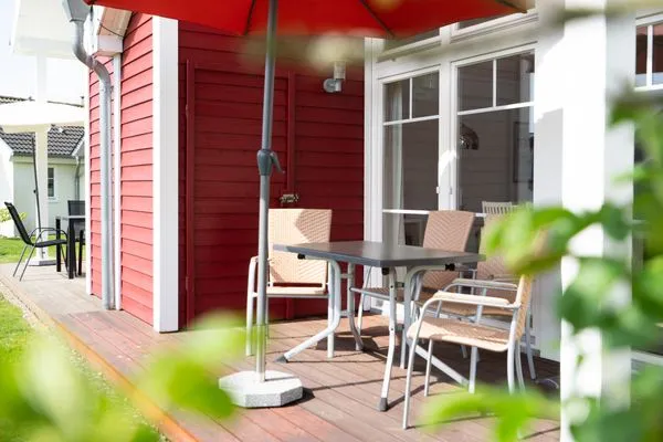 Terrasse Strandpark Sierksdorf Strandrose