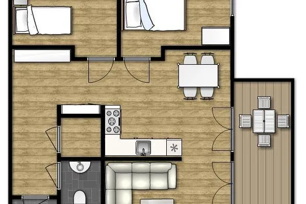 Grundriss Haus Anna Ferienwohnung 4