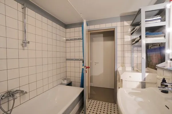 Badezimmer  Ferienwohnung Country Garden - Ein gemütliches Refugium für die Familie im Naturpark Schlei