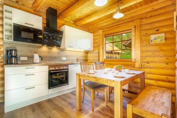 Küche / Küchenzeile  Blockhaus Vasco da Gama - 1. Reihe Meerblick