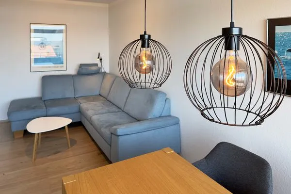 Wohnzimmer Haus Nordenlicht Ferienwohnung "Kiek-an"