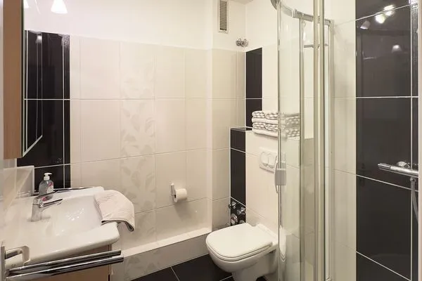 Badezimmer der Ferienwohnung Anneliese in Wittdün auf Amrum Haus Nordenlicht Ferienwohnung "Kiek-an"