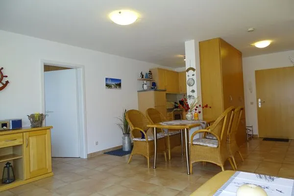 Wohnbereich mit offener Küche Residenz am Strand Bernsteinglück -  Wohnung 1-09