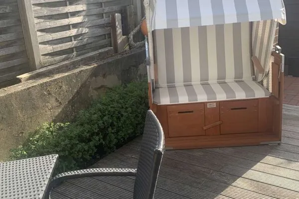 Terrasse Villa Düna Ferienwohnung 1