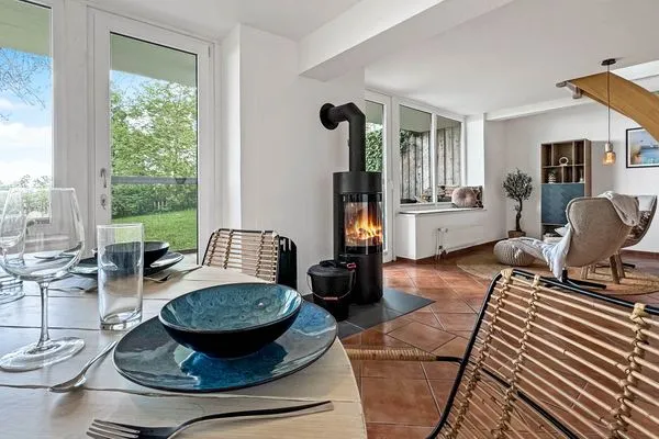 Küche / Küchenzeile  Traumhaftes Ferienhaus für bis zu 6. Personen mit Blick und Zugang zur Schlei