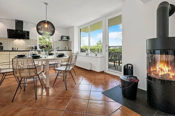 Kamin-/Ofen  Traumhaftes Ferienhaus für bis zu 6. Personen mit Blick und Zugang zur Schlei