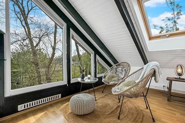 Meerblick  Traumhaftes Ferienhaus für bis zu 6. Personen mit Blick und Zugang zur Schlei