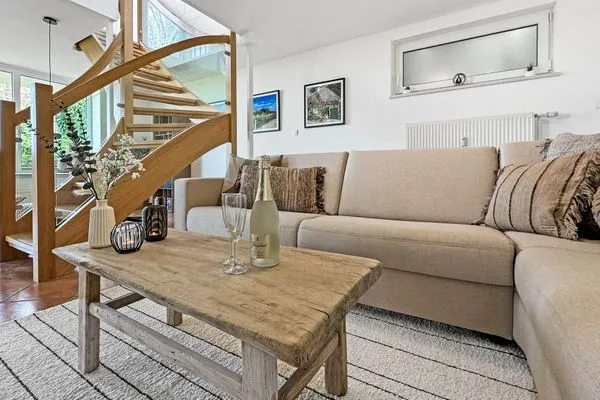 Wohnzimmer  Traumhaftes Ferienhaus für bis zu 6. Personen mit Blick und Zugang zur Schlei