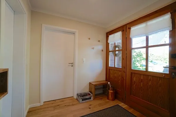 Fassade / Eingang  Ferienwohnung Hygge für zwei Personen im Naturpark Hüttener Berge in Ostseenähe