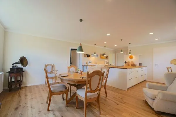 Küche / Küchenzeile  Ferienwohnung Hygge für zwei Personen im Naturpark Hüttener Berge in Ostseenähe