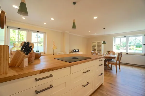 Küche / Küchenzeile  Ferienwohnung Hygge für zwei Personen im Naturpark Hüttener Berge in Ostseenähe