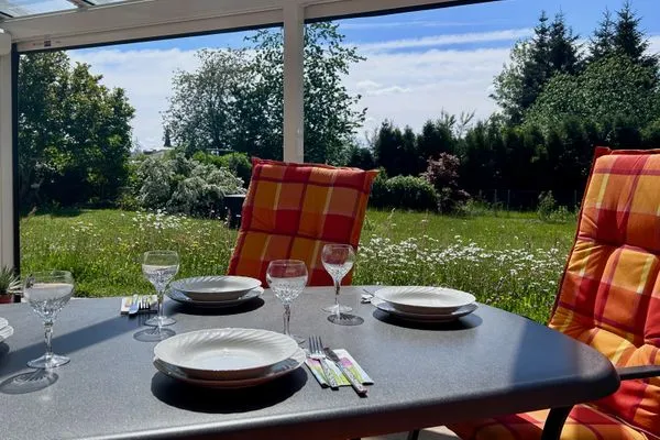  Ferienwohnung Uschis Sommergarten Seenahes Allgäu - Gartenblick