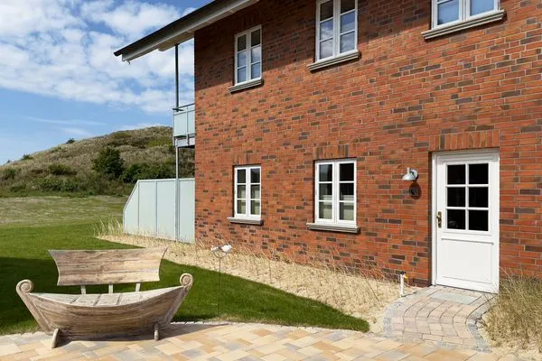 Fassade / Eingang Haus Dünenperle Ferienwohnung "Dünengras"