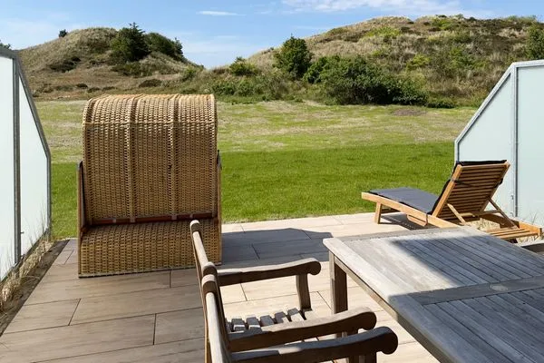 Gartenblick Haus Dünenperle Ferienwohnung "Dünengras"