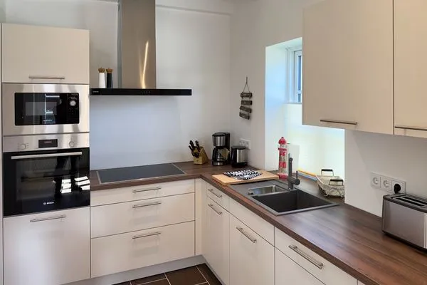 Küche / Küchenzeile Haus Dünenperle Ferienwohnung "Dünengras"