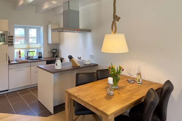 Küche / Küchenzeile Haus Dünenperle Ferienwohnung "Wanderdüne"