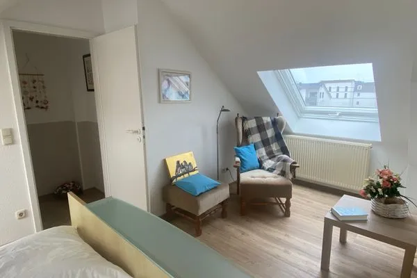 Schlafzimmer mit Leseecke Residenz am Strand Ostseerauschen - Wohnung 5-72