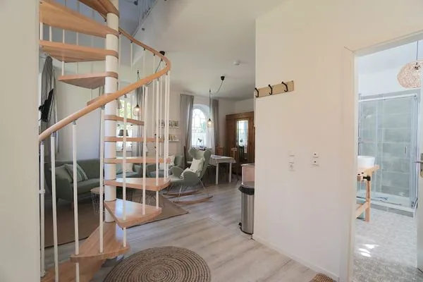 Wohnzimmer  Einladende Ferienunterkunft 'Tischlerhaus' im Herzen von Schleswig