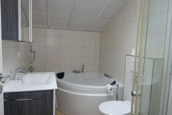 Badezimmer Dänisches Ferienhaus am Salzhaff, Haus am Salzhaff