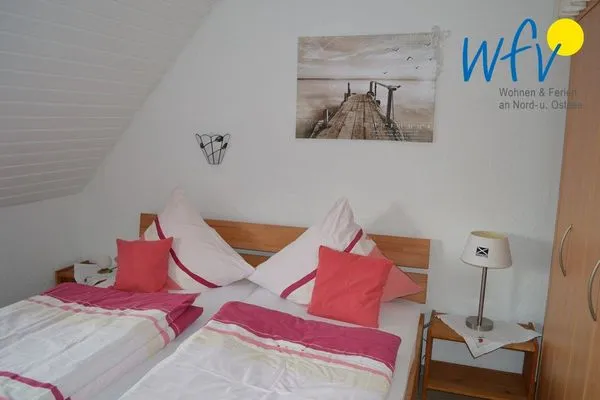 Schlafzimmer Haus Janine Ferienwohnung Dünenblick