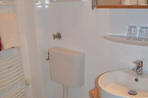 Badezimmer Haus Janine Ferienwohnung Dünenblick