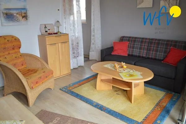 Wohnzimmer Haus Janine Ferienwohnung Dünenblick