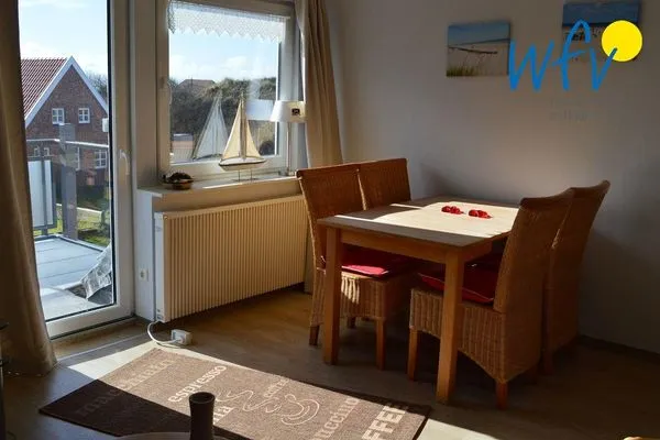 Wohnzimmer Haus Janine Ferienwohnung Dünenblick