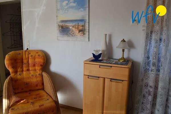 Wohnzimmer Haus Janine Ferienwohnung Dünenblick