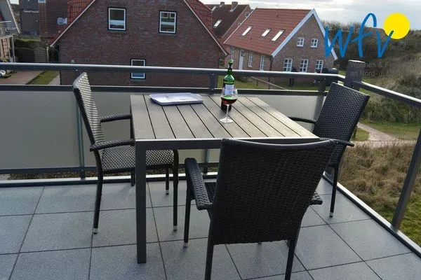 Balkon Haus Janine Ferienwohnung Dünenblick