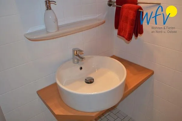 Badezimmer Haus Janine Ferienwohnung Dünenblick